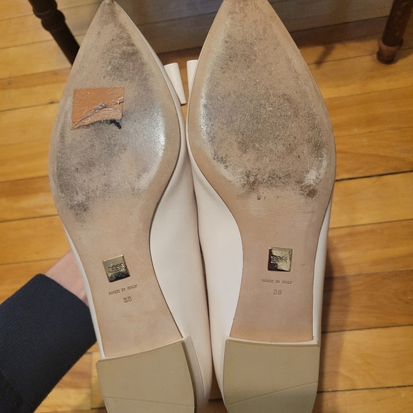 Light Pink Hugo Boss Bow Flats Sz. 7.5 - Picture 3 of 3